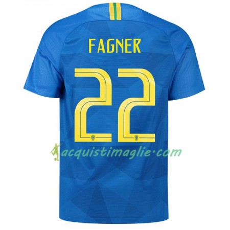 Divisa di Calcio Brasile Fagner 22 Trasferta Mondiali 2018